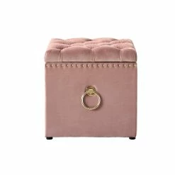 Promo 🥰 INSPIREDHOME CO Curtis Velvet Storage Ottoman ⭐