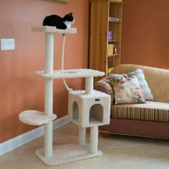 Dining Room Shop 13 Coupon π AeroMark International Inc Beige Faux Fur Covered Cat Scratch Furniture π