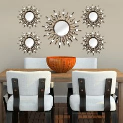Wholesale β HomeRoots Distressed Bronze Burst Metal Framed Wall Mirror π€©