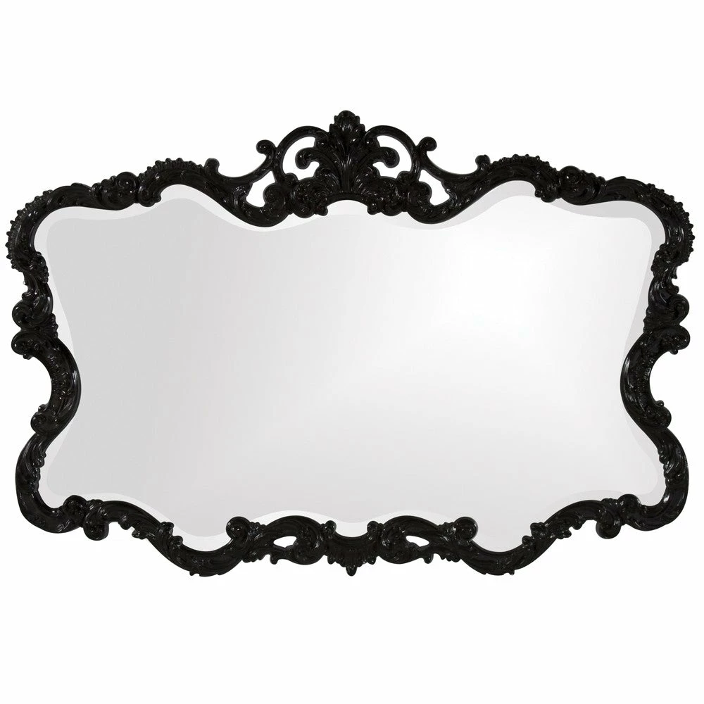 Best Sale π HomeRoots Scallop Mirror with Ornate Black Lacquer Frame β€οΈ 3 Best Sale π HomeRoots Scallop Mirror with Ornate Black Lacquer Frame β€οΈ