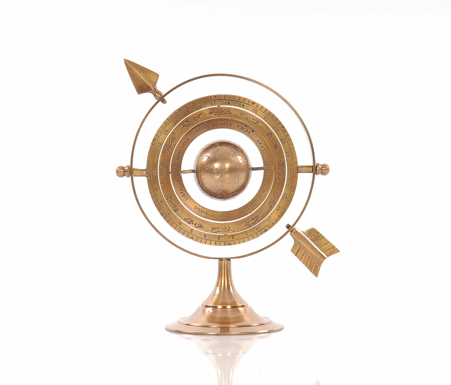 Best Pirce 𧨠HomeRoots Burnished Brass Armillary Desktop Sculpture π 3 Best Pirce 𧨠HomeRoots Burnished Brass Armillary Desktop Sculpture π