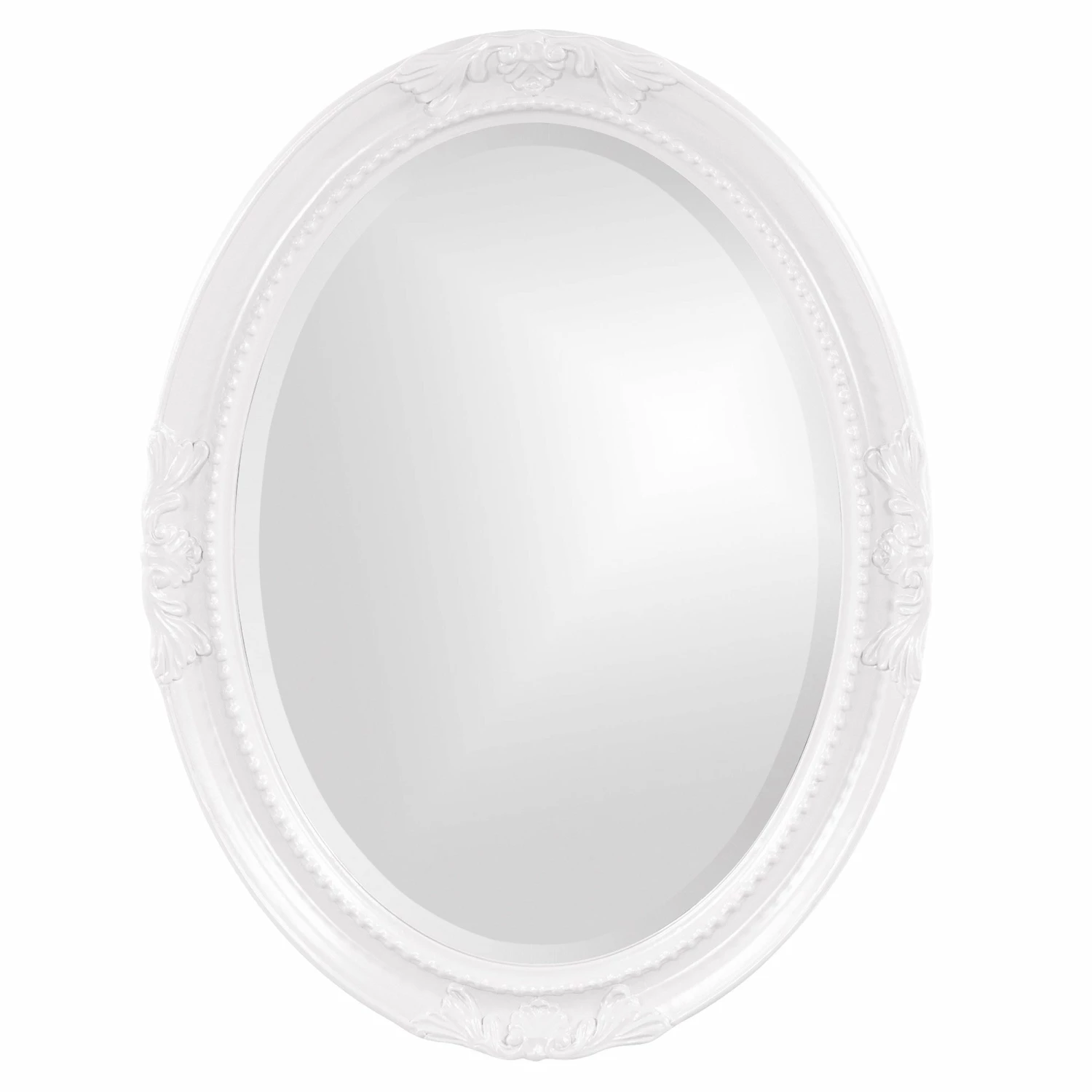 Brand new π HomeRoots Oval Mirror In A Glossy White Wood Frame π 3 Brand new π HomeRoots Oval Mirror In A Glossy White Wood Frame π