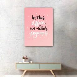 Best reviews of 👍 Lumaprints In this Office, We wear Pajamas Canvas Giclee Wall Art 🛒