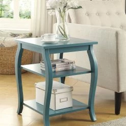 Best Pirce π₯° HomeRoots Pop of Color Bow Leg End or Side Table π