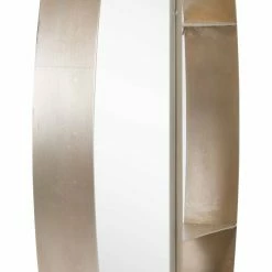 Hot Sale 😉 HomeRoots Half Mirror Half Shelf Bronze Unit 🎁 -Dining Room Shop vmegm1wgltbrdiliki2w scaled