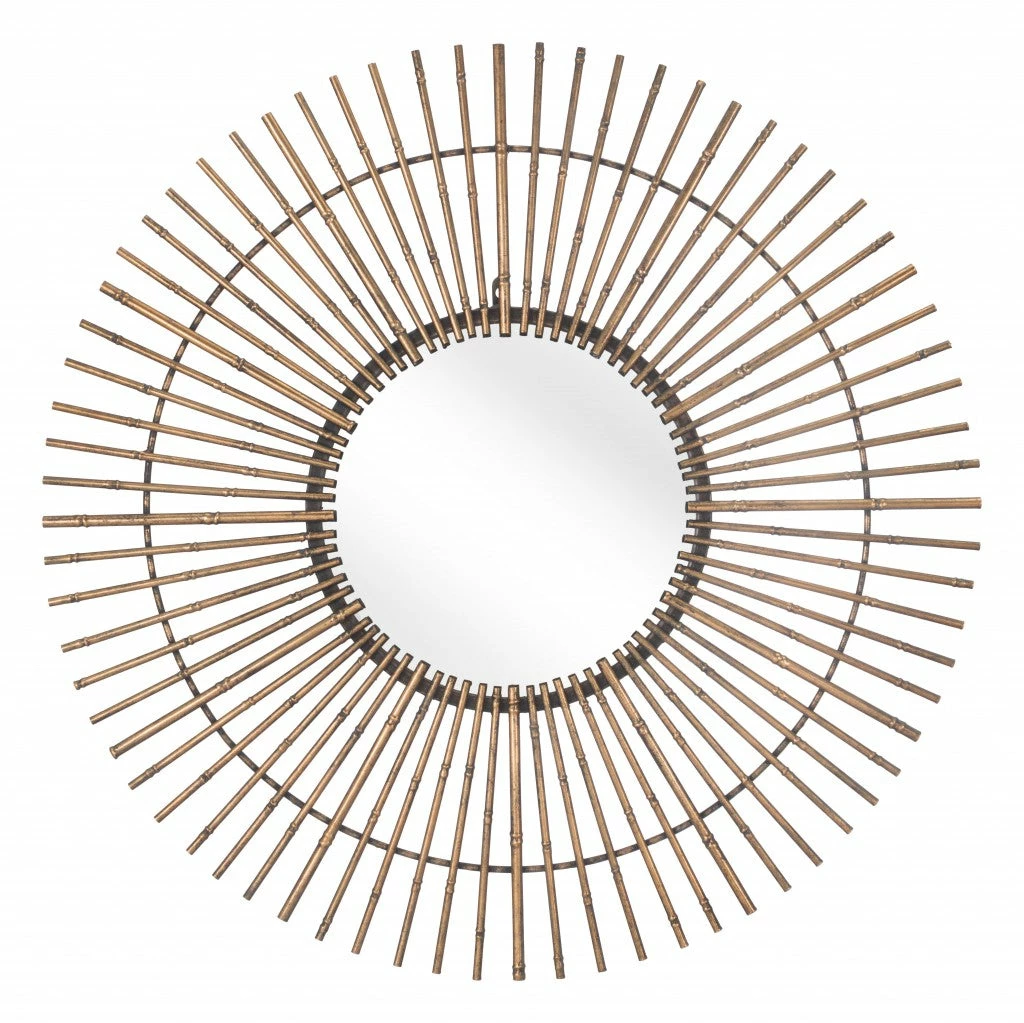 Flash Sale π― HomeRoots Gold Tribal Round Mirror π 5 Flash Sale π― HomeRoots Gold Tribal Round Mirror π - Image 3
