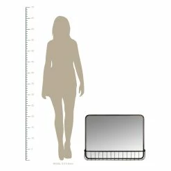 Budget 💯 HomeRoots Katie Metal Wall Mirror with Basket 🔥 -Dining Room Shop w2p8c9nhcok5insktf75