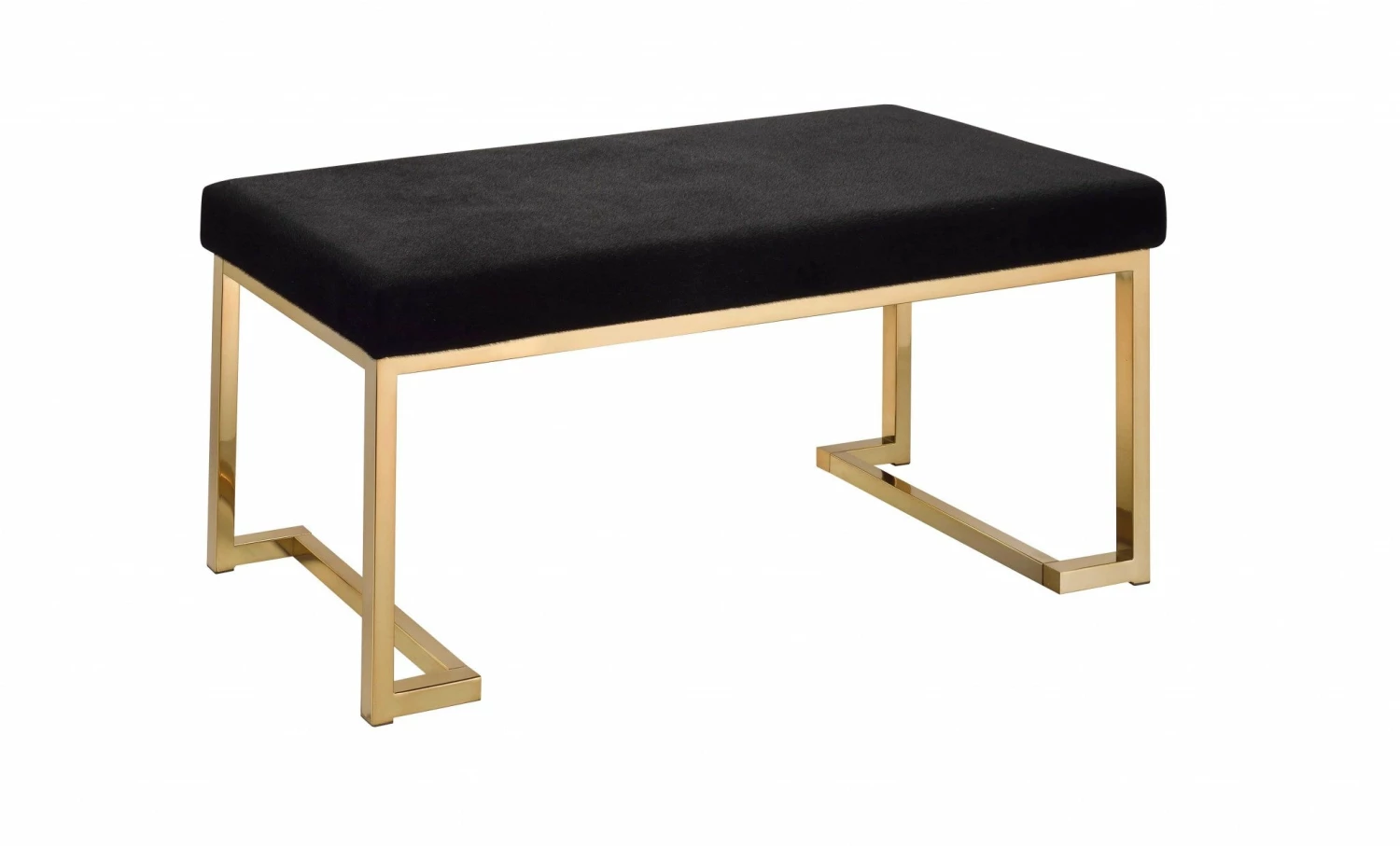 Promo π₯° HomeRoots Modern Rectangular with Champagne Metal Base Padded Bench π 2 Promo π₯° HomeRoots Modern Rectangular with Champagne Metal Base Padded Bench π