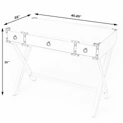 Top 10 ⭐ HomeRoots Glossy White Writing Desk 😉 -Dining Room Shop wi6053uufd6hsezjmcpt