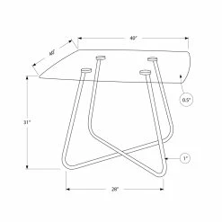 Promo π HomeRoots Chrome Metal and Clear Tempered Glass Dining Table π 7 Promo π HomeRoots Chrome Metal and Clear Tempered Glass Dining Table π -Dining Room Shop wvueb4itqrvktix4krmr