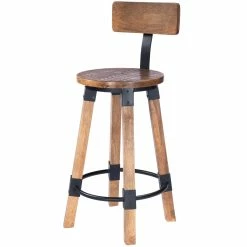 Best Sale π HomeRoots Sturdy Wood and Metal Counter Stool π