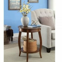 New β¨ HomeRoots Round Wooden Side Table β¨