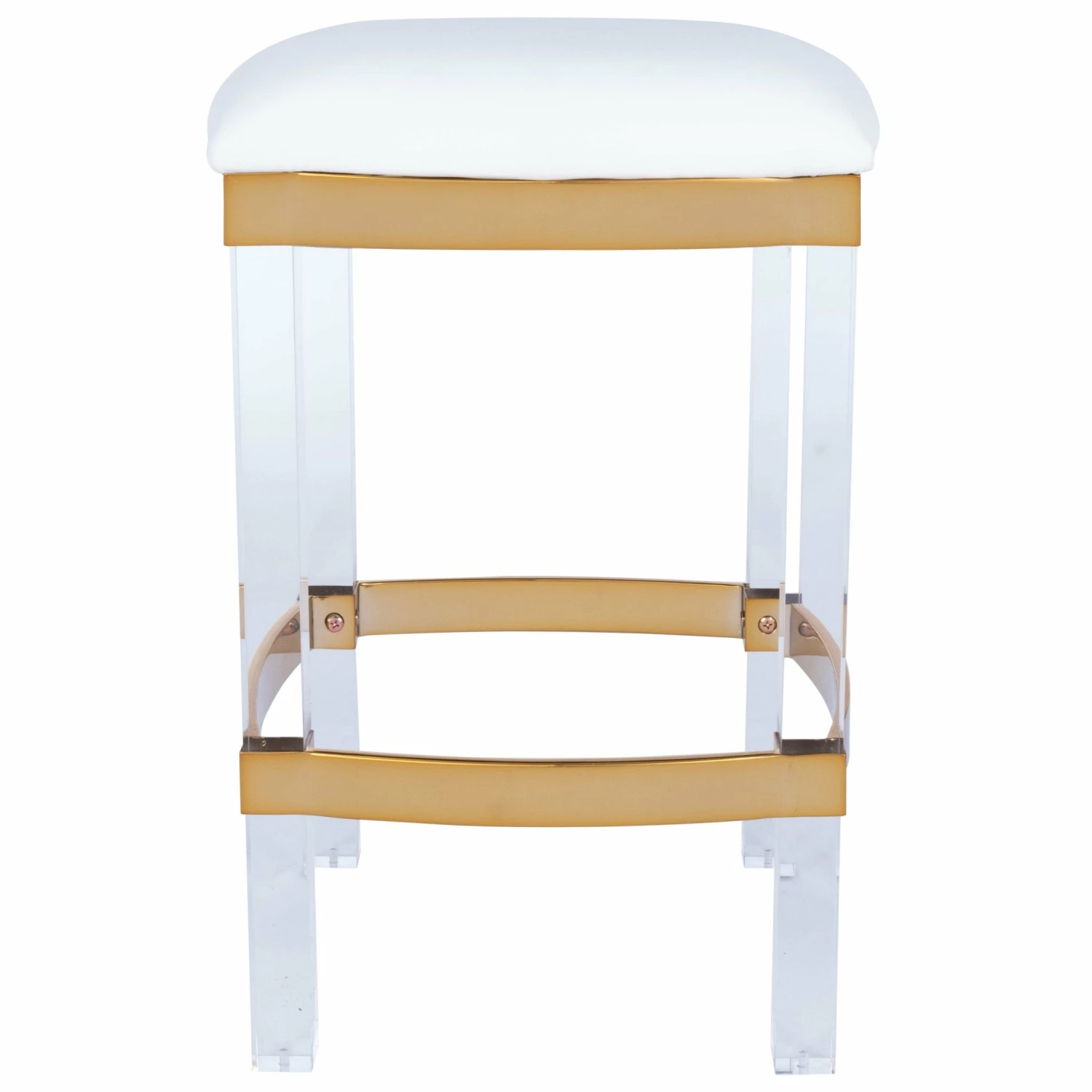 Best deal π HomeRoots Acrylic and Polished Gold Counter Stool π 5 Best deal π HomeRoots Acrylic and Polished Gold Counter Stool π - Image 3