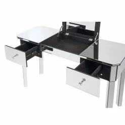 Outlet π₯ INSPIREDHOME CO Louisa Mirrored 2 drawers Makeup Vanity Table π₯ 13 Outlet π₯ INSPIREDHOME CO Louisa Mirrored 2 drawers Makeup Vanity Table π₯ -Dining Room Shop xoztv2eqiz0yoozn2mmv