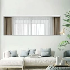 Promo 🛒 HomeRoots White Mirror with Black Stand 🤩 -Dining Room Shop y2o64tj7k5wjcrbx24hk