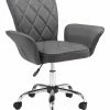 New 🌟 HomeRoots Faux Leather Flared Arms Swivel Desk Chair 😉 -Dining Room Shop yllhtupueblrgmkqnobm scaled