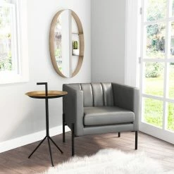 Hot Sale π HomeRoots Half Mirror Half Shelf Bronze Unit π