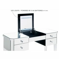 Cheapest π INSPIREDHOME CO Marabelle Mirrored 4 Drawers Makeup Flip Top LED Vanity Table π 12 Cheapest π INSPIREDHOME CO Marabelle Mirrored 4 Drawers Makeup Flip Top LED Vanity Table π -Dining Room Shop ynbcd3dyro7n3ouwxegt