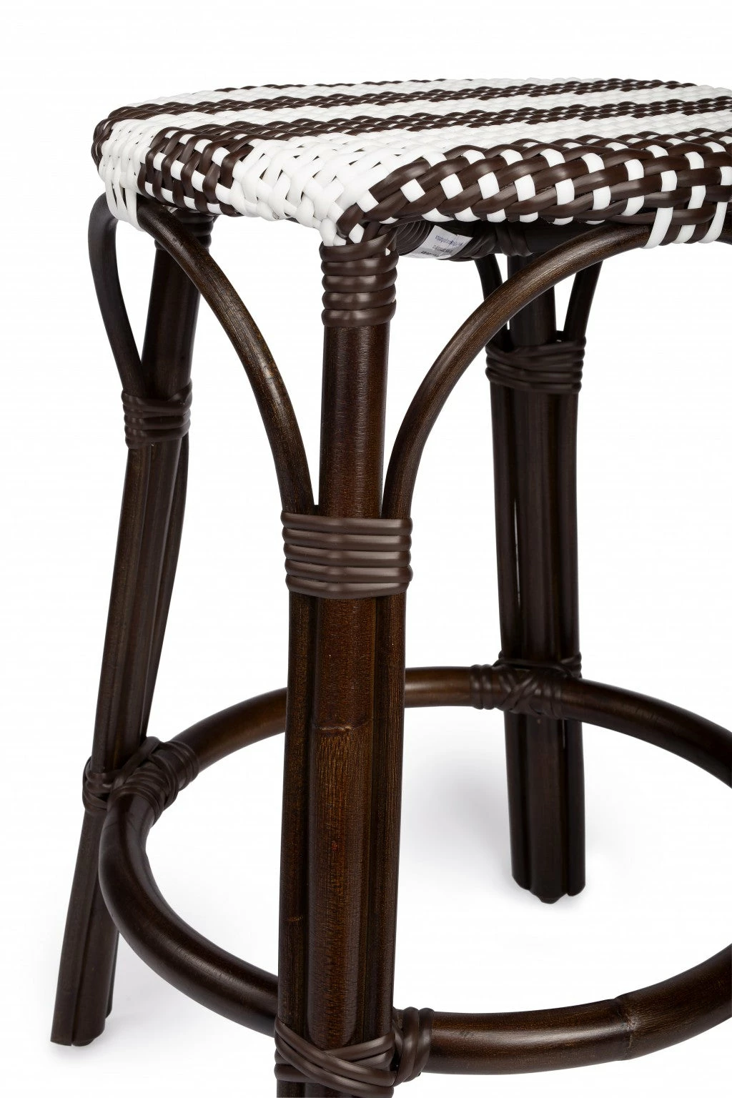 Wholesale 𧨠HomeRoots Dark Brown and White Rattan Counter Stool π 6 Wholesale 𧨠HomeRoots Dark Brown and White Rattan Counter Stool π - Image 4