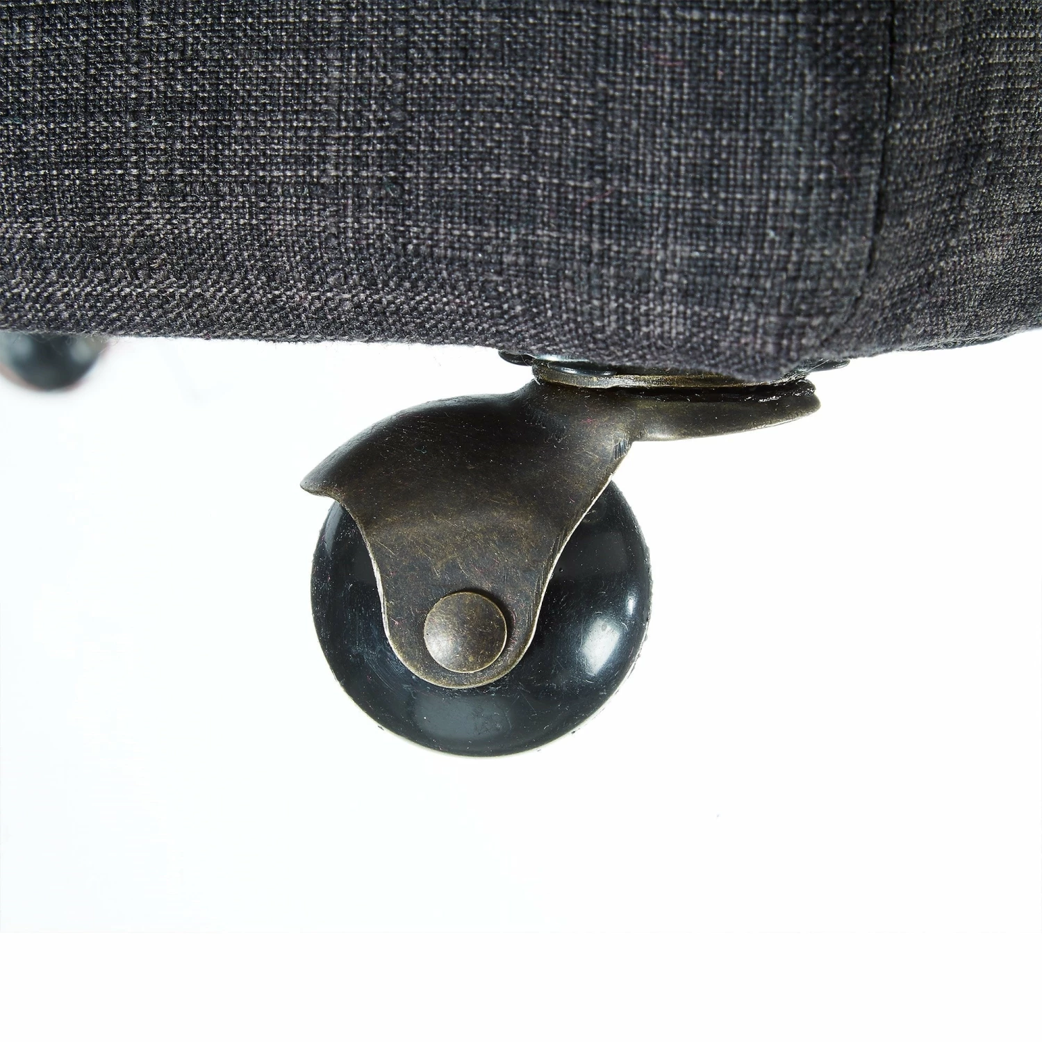 Budget π INSPIREDHOME CO Michael Linen Wheeled Storage Cube Ottoman π 7 Budget π INSPIREDHOME CO Michael Linen Wheeled Storage Cube Ottoman π - Image 5