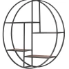 Buy π TX USA Corporation Round Wood and Black Metal Wall-Mount Bookshelf π 2 Buy π TX USA Corporation Round Wood and Black Metal Wall-Mount Bookshelf π -Dining Room Shop zlveqxpinzuirhznpwzl