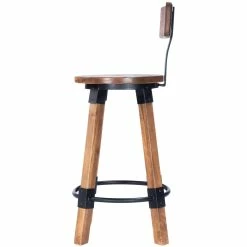 Best Sale 😉 HomeRoots Sturdy Wood and Metal Counter Stool 👏 -Dining Room Shop zlzosziw7oiwpkhwhrje