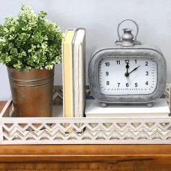 Best Pirce π HomeRoots Distressed Arabic Metal Table Clock π